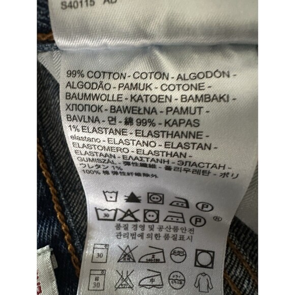 Levi's White Oak Cone Denim Button-Fly Jean Shorts‎ Size  30 dark wash - Picture 10 of 10